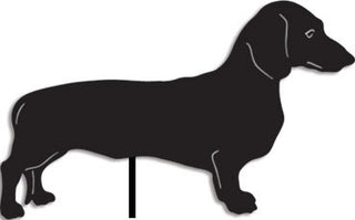 dachshund garden stake