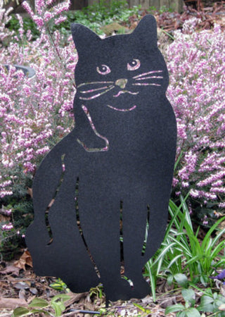 Cat garden stake
