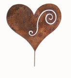 Heart Garden Stake