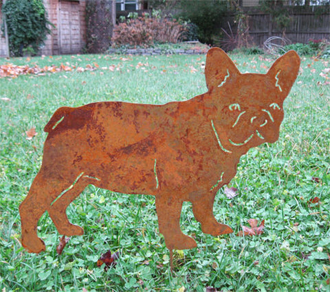 French Bulldog Garden Stake or Wall Hanging