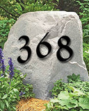 Set of 2 Powder Coated Penny Brook Font House Numbers or Letters