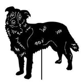 Border Collie Garden Stake