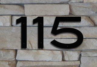 Modern house numbers