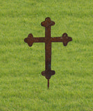 Rustic Cross Garden Stake