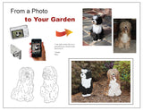 Custom Hand Painted Pet Garden Stakes