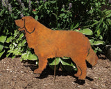 Rust Bernese Mountain Dog Garden Stake