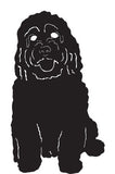Black Powder Coated Cockapoo Wall Hanging