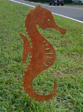 Rustic Seahorse Garden Stake