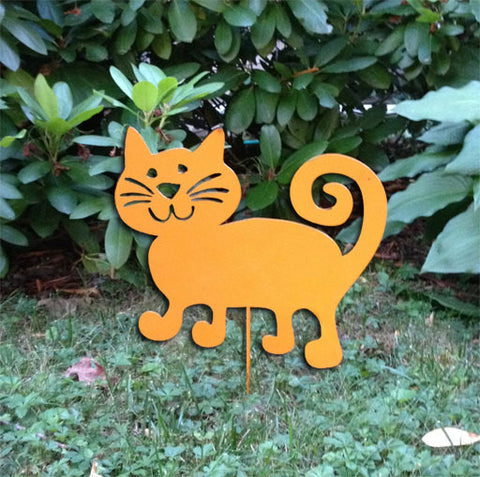 Cat Garden Stake