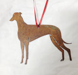 Rustic Greyhound Ornament