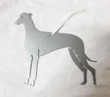 Silver Sparkle Greyhound Ornament