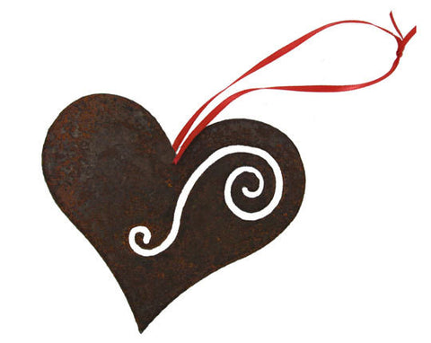 Rusty Heart Ornament