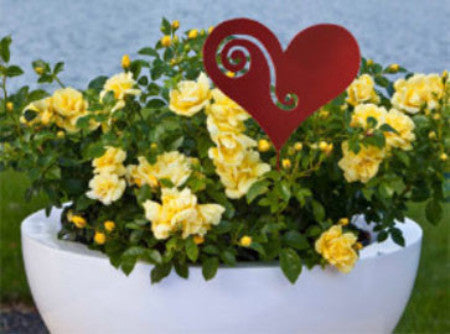 plant pot hanging ornament Heart Plant Stake or Hanging Ornament – Rustica Ornamentals