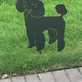 Poodle Garden Stake or Wall Hanging (Style 2)