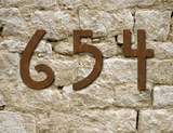 Mission Style House Numbers or Letters (Set of 2)