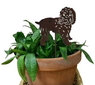 Wheaten Terrier Plant Stake