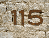 Blair Font House Numbers or Letters - 2 to 8 Inches (Set of 4)