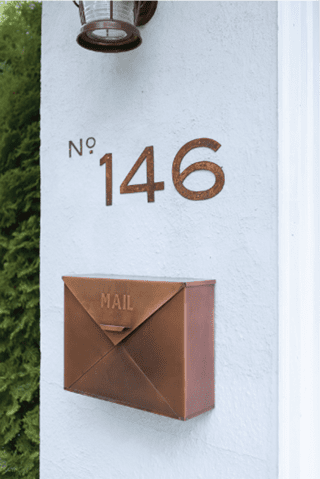 contemporary address numbers 