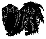 Japanese Chin Garden Stake or Wall Hanging
