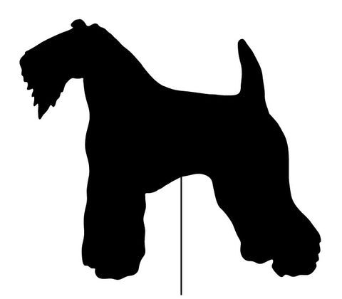 Kerry Blue Terrier Garden Stake or Wall Hanging