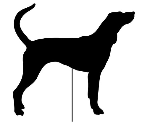Red Tick Dog Garden Stake or Wall Hanging