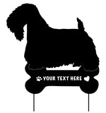 Sealyham Terrier Garden Stake or Wall Hanging (Style 2)