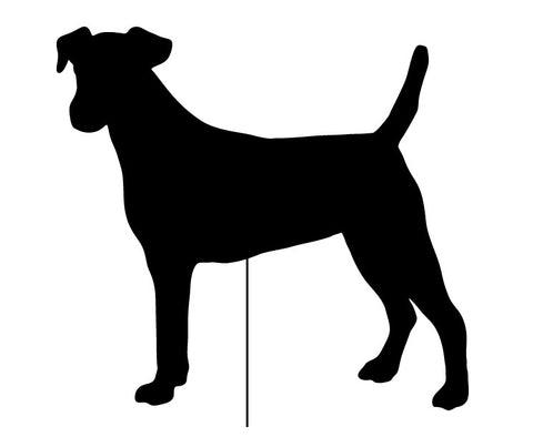 Smooth Fox Terrier Garden Stake or Wall Hanging