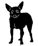 Toy Fox Terrier Garden Stake or Wall Hanging